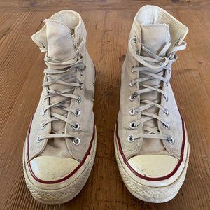White Converse High Top Chuck Taylor 70